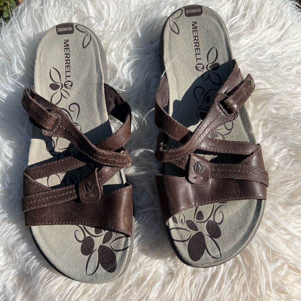 Merrell Woman Sandals Brown Size 8